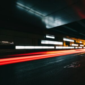 time lapse photo of road
